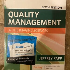 Quality management in imaging sciences textbook